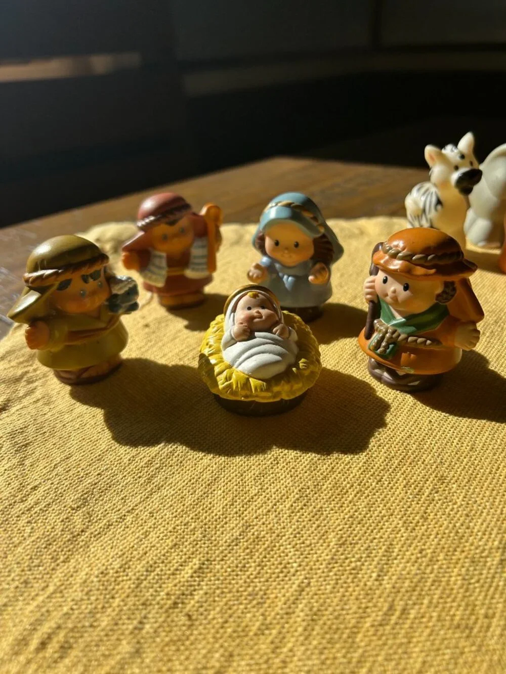 Vintage Fisher Price Little people  Nativity set    6 pc  set